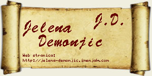 Jelena Demonjić vizit kartica